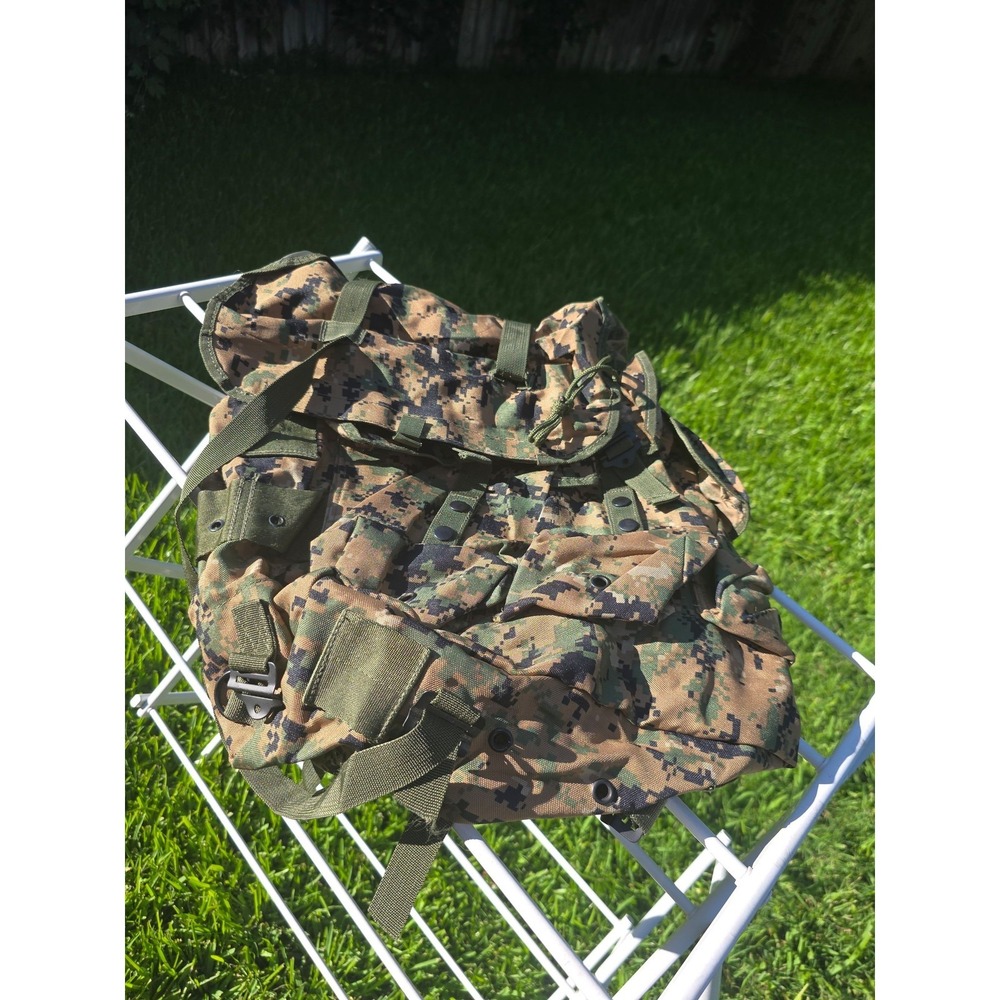 USMC MARPAT Digital Woodland Camo ALICE Field Pack Backpack Rucksack